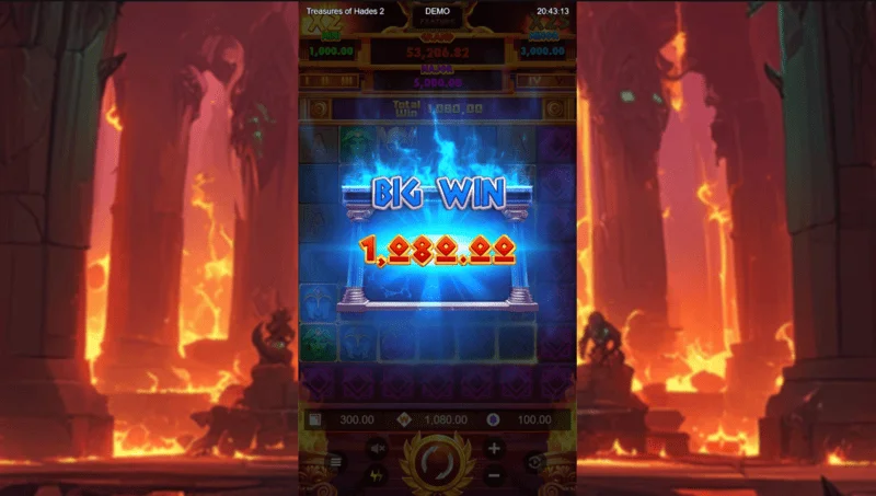 Treasures of Hades 2 — fitore e madhe në rrjetin e zgjeruar 7×7 në slotin nga Rectangle Games
